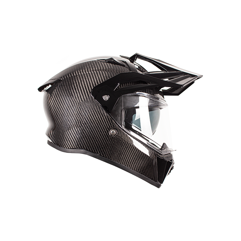 Casco de moto todoterreno Adventure de fibra de carbono