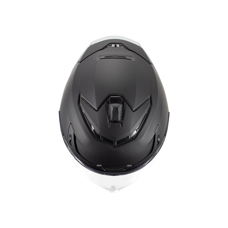 Casco de moto de cara completa de carbono con viseras dobles