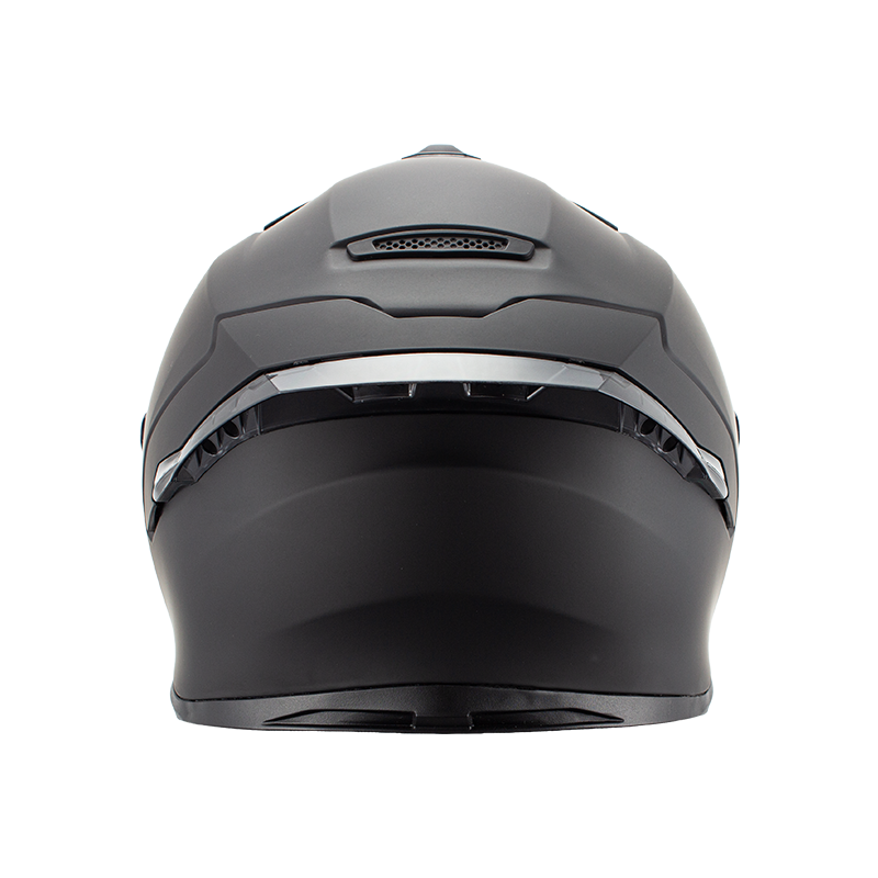 Casco de moto de cara completa de carbono con viseras dobles