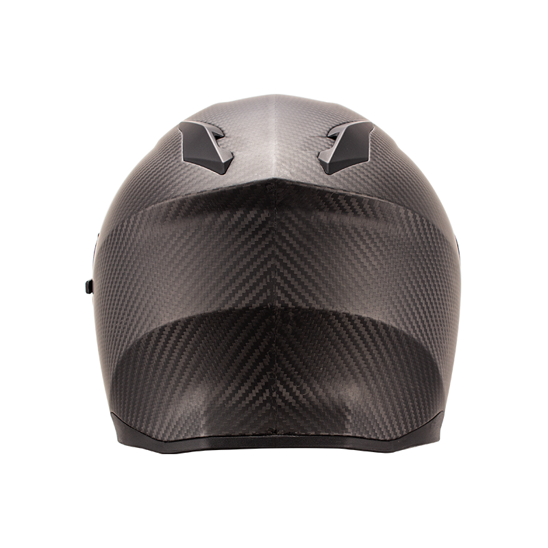 Casco de moto de cara abierta de fibra de carbono 